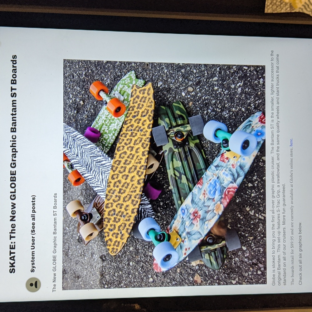 Globe Bantam Penny Board With Retro Graphic: Grandma's Couch - Picture 12 of 12